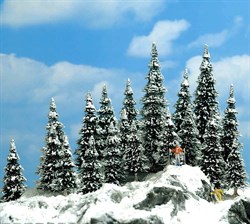 6566 Ели в снегу 20 шт, 30-60мм, деревья - фото 13628