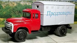 RUSAM-ZIL-130-41-251 Автолавка ЗИЛ 130 «ПРОДТОВАРЫ» (красный-бежевый), 1:87, 1963—1986, СССР - фото 15038