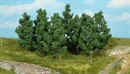 1532 Лиственные деревья (15 каркасов ~150 мм и листва)