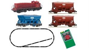 931701 Аналоговый стартовый набор 1:160 «Грузовой поезд с тепловозом Em 4/4», N, IV-V, SBB 931701 Аналоговый стартовый набор 1:160 «Грузовой поезд с тепловозом Em 4/4», N, IV-V, SBB