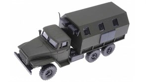 RUSAM-URAL-4320-32-000 Грузовой автомобиль УРАЛ 4320 кунг, 1:87, c 1977, СССР