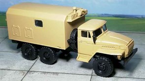 RUSAM-URAL-4320-51-400 Автомобиль Урал 4320 кунг с вент. установкой, 1:87, 1977, СССР