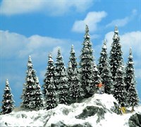 6566 Ели в снегу 20 шт, 30-60мм, деревья