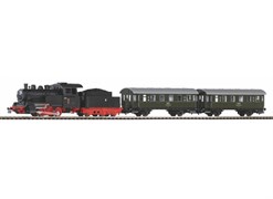 97933 Стартовый набор «Пассажирский поезд с паровозом». Рельсы на &quot;призме&quot;