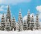 6465 Деревья Елки в снегу 60 - 135 mm (10) + снеговик - фото 9259